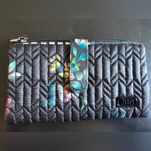 lug Tram wallet in Bouquet Black